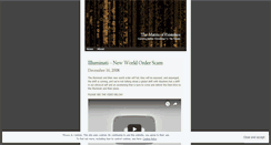 Desktop Screenshot of matrixofexistence.wordpress.com