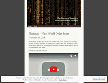 Tablet Screenshot of matrixofexistence.wordpress.com