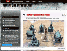 Tablet Screenshot of miniaturemiscellany.wordpress.com