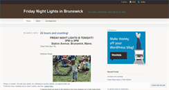 Desktop Screenshot of fridaynightlightsmaine.wordpress.com