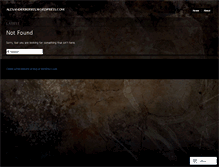 Tablet Screenshot of alexanderburris.wordpress.com