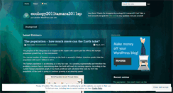 Desktop Screenshot of ecology2011tamara2011sp.wordpress.com