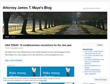 Tablet Screenshot of jamesmaye.wordpress.com