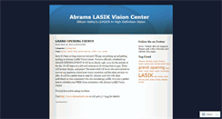 Desktop Screenshot of abramslasik.wordpress.com