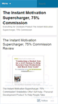 Mobile Screenshot of blogtheinstantmotivation.wordpress.com