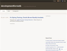 Tablet Screenshot of developmentforrestb.wordpress.com