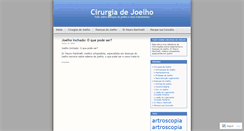 Desktop Screenshot of cirurgiadejoelho.wordpress.com