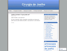 Tablet Screenshot of cirurgiadejoelho.wordpress.com
