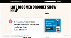 Desktop Screenshot of latebloomercrochet.wordpress.com