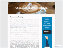 Tablet Screenshot of chocolatecoffeekitchen.wordpress.com
