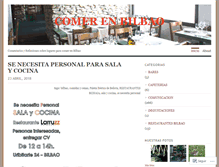 Tablet Screenshot of comerenbilbao.wordpress.com