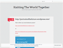 Tablet Screenshot of knittingtheworld.wordpress.com