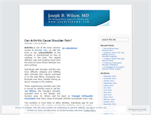 Tablet Screenshot of josephbwilsonmd.wordpress.com