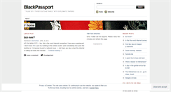 Desktop Screenshot of blackpassport.wordpress.com