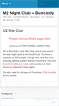 Mobile Screenshot of m2nightclub.wordpress.com