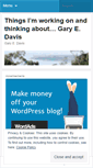 Mobile Screenshot of garyedavis.wordpress.com