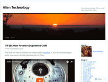 Tablet Screenshot of alientechnology.wordpress.com