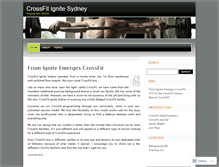 Tablet Screenshot of crossfitignitesydney.wordpress.com