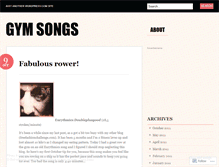 Tablet Screenshot of franksgymsongs.wordpress.com