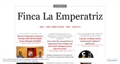 Desktop Screenshot of fincalaemperatriz.wordpress.com