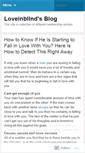 Mobile Screenshot of loveinblind.wordpress.com