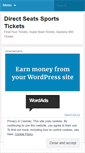 Mobile Screenshot of directseats.wordpress.com