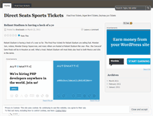 Tablet Screenshot of directseats.wordpress.com