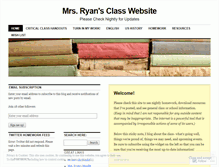Tablet Screenshot of mrsryansclass.wordpress.com