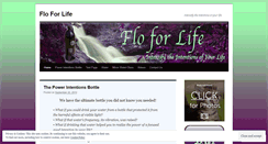 Desktop Screenshot of floforlife.wordpress.com