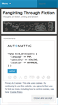 Mobile Screenshot of fangirlingthroughfiction.wordpress.com