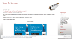 Desktop Screenshot of horadorecreio.wordpress.com