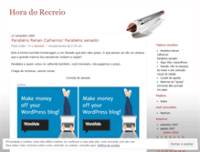 Tablet Screenshot of horadorecreio.wordpress.com