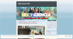 Desktop Screenshot of misioncienciaaragua1.wordpress.com