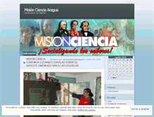 Tablet Screenshot of misioncienciaaragua1.wordpress.com