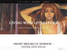 Tablet Screenshot of livingwithliteraturee.wordpress.com