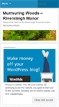 Mobile Screenshot of murmuringwoods.wordpress.com