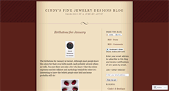 Desktop Screenshot of cindysfinejewelry.wordpress.com