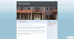 Desktop Screenshot of amberconstructions.wordpress.com