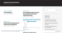 Desktop Screenshot of mythoughttech.wordpress.com