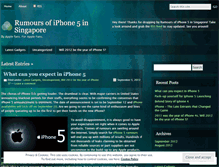 Tablet Screenshot of iphone5insingapore.wordpress.com