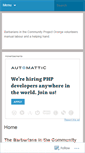 Mobile Screenshot of barbariansinthecommunity.wordpress.com