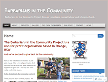Tablet Screenshot of barbariansinthecommunity.wordpress.com