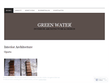 Tablet Screenshot of greenwaterinteriors.wordpress.com