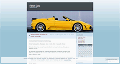 Desktop Screenshot of ferraricarsjournal.wordpress.com