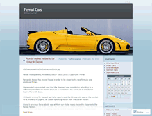 Tablet Screenshot of ferraricarsjournal.wordpress.com