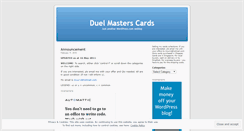 Desktop Screenshot of dmcards.wordpress.com