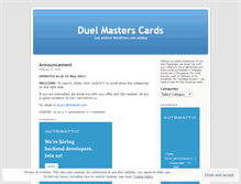 Tablet Screenshot of dmcards.wordpress.com