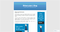 Desktop Screenshot of bittercube.wordpress.com