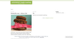 Desktop Screenshot of gesundheit1.wordpress.com