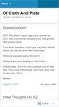 Mobile Screenshot of clothandplate.wordpress.com